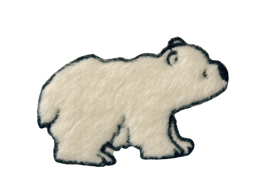 Applikationen - Kids and Hits - aufbügelbar Eisbär Plüsch ca. 4,0x8,0 cm farbig