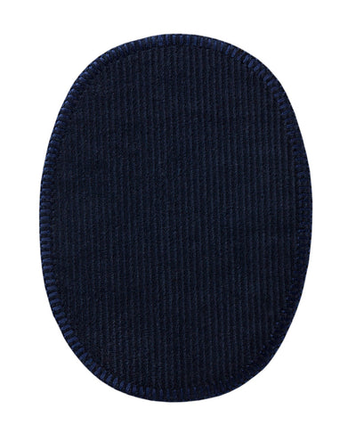 Corduroy patches for ironing approx. 8.0x10.5 cm navy 2 pieces