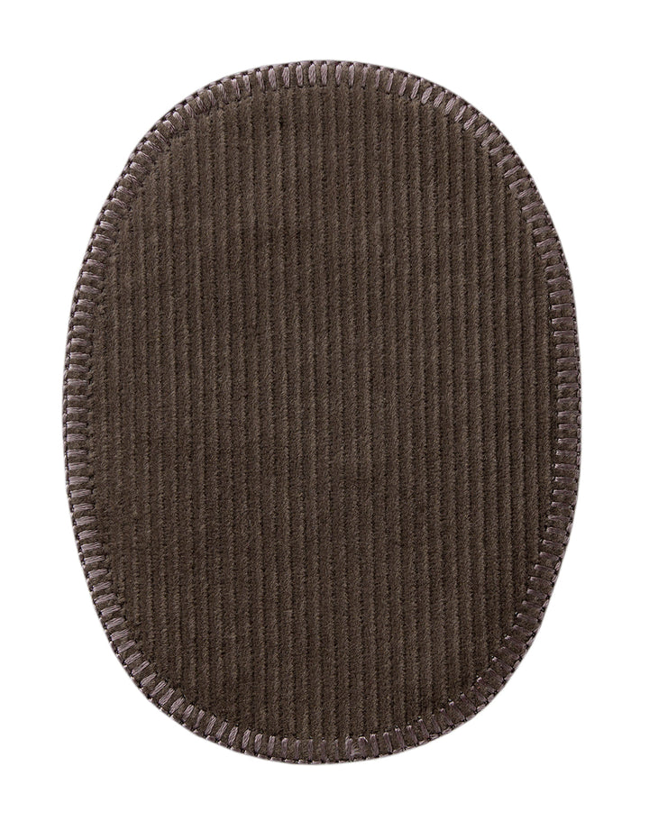 Kordflicken ca. 8,0x10,5 cm grau 2 St