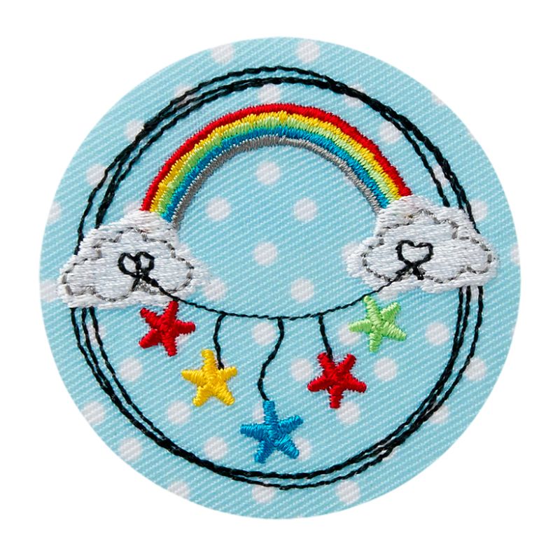 Applikationen - Kids and Hits - aufbügelbar Regenbogen Mobile farbig 1 St