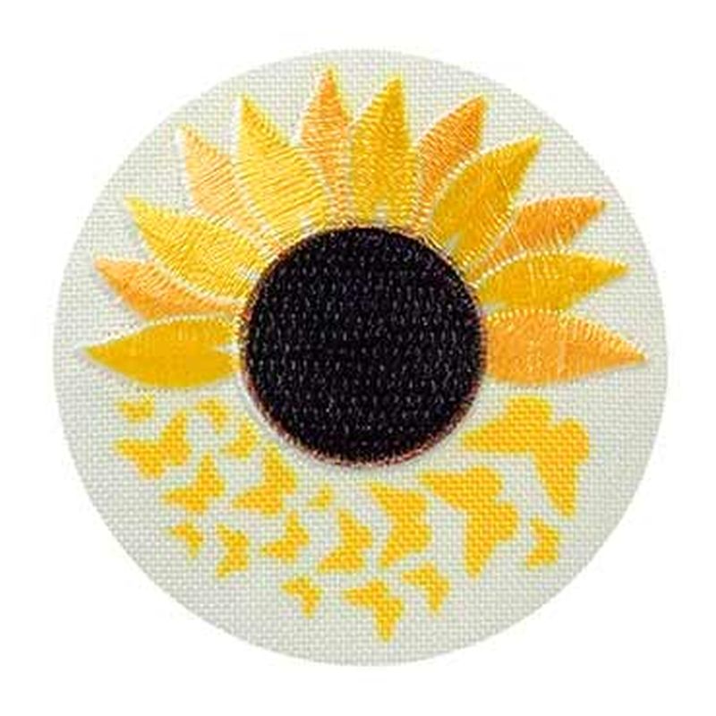Applikationen - Teens and Jeans - aufbügelbar Recycl-Patch Sonnenblume farbig 1 St