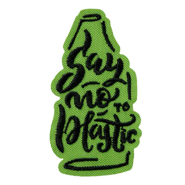 Applikationen - Teens and Jeans - aufbügelbar Recycl-Patch Flasche grün