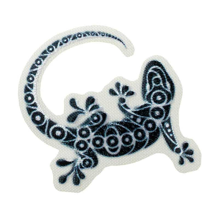 Applikationen - Teens and Jeans - aufbügelbar Recycl-Patch Echse farbig 1 St