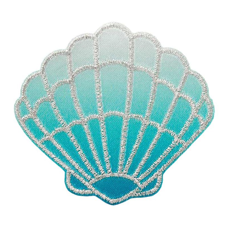 Applikationen - Kids and Hits - aufbügelbar Muschel türkis