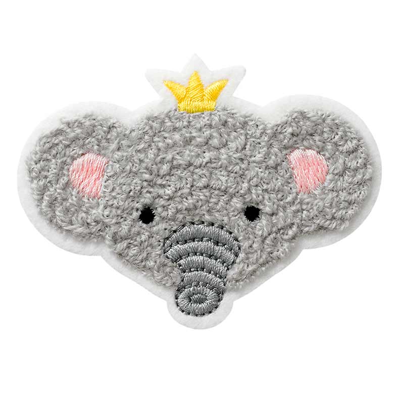 Applikationen - Kids and Hits - aufbügelbar Elefanten Kopf farbig 1 St