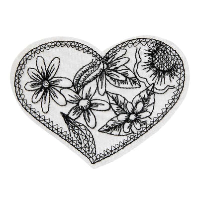 Appliques - Teens and Jeans - iron-on Tattoo-Art Heart
