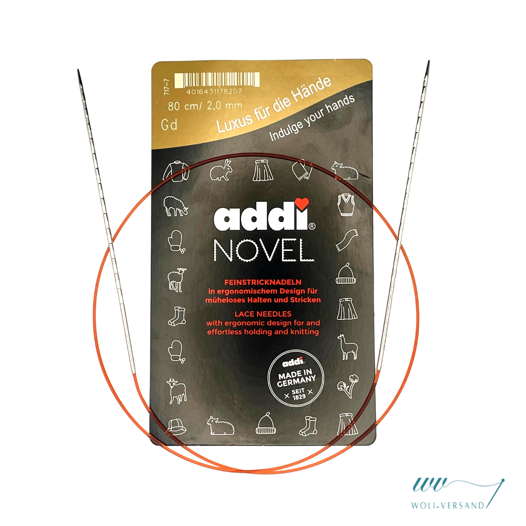 Feinstricknadel Novel viereckig 40 cm bis 80 cm