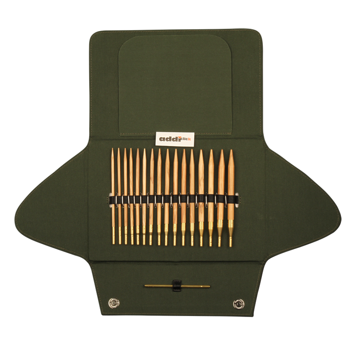 addi-click Olivenholz-Etui 3,50-8,00 mm