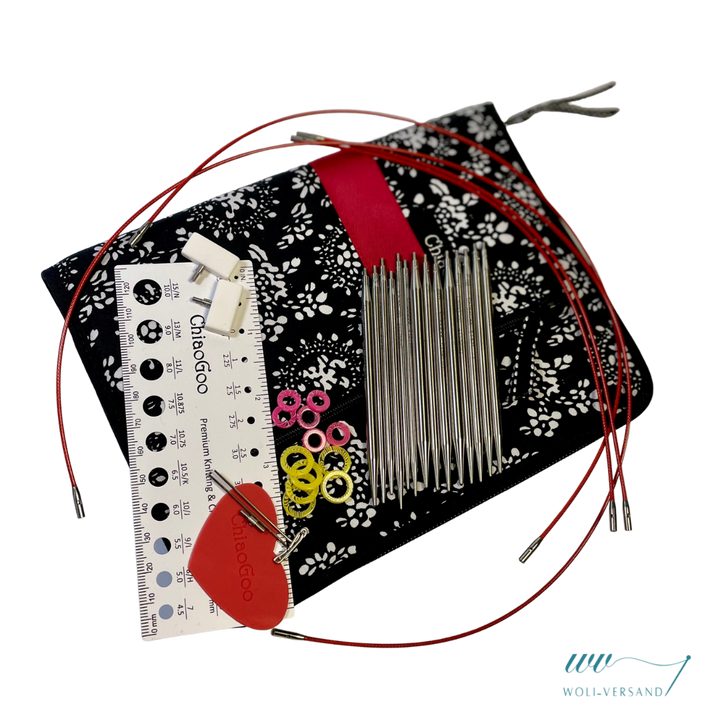 Needle set interchangeable needle tips TWIST RED LACE Small 2.75-5.00 mm 10 cm 