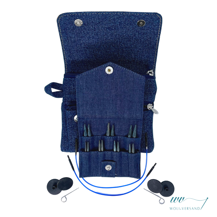 Set austauschbare Rundstricknadeln Indigo Wood Short