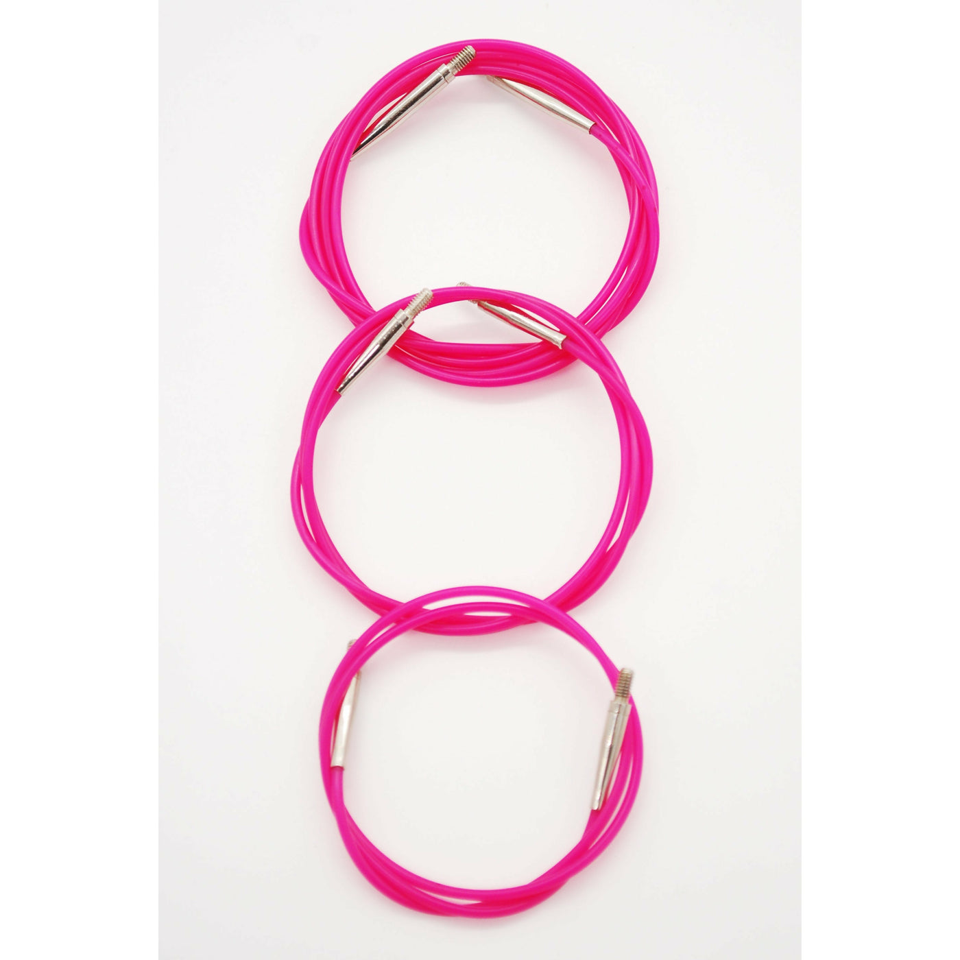 Seil für auswechselbare Nadelspitzen 13 cm 60 cm pink