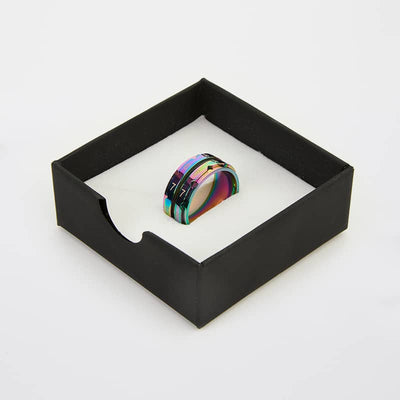 Row Counter Ring Rainbow Size 9 (inner diameter 19.0 mm) Rainbow