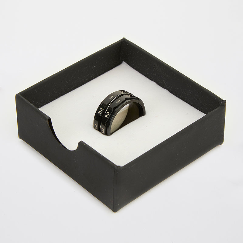 Reihenzähler Ring Black Size Size 11 ( Innendurchmesser 20,6 mm) Black
