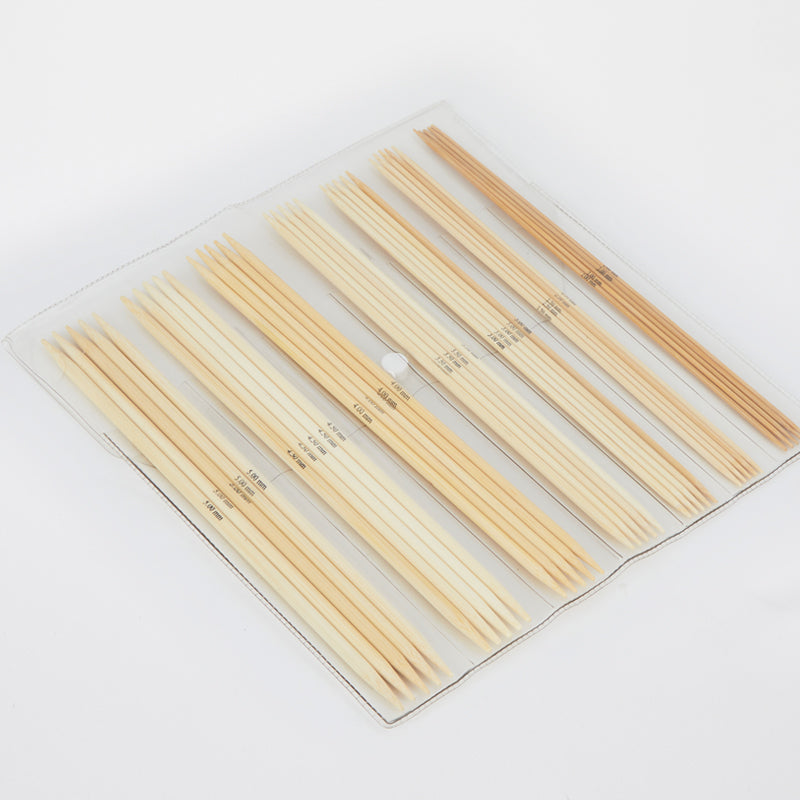 Set Nadelspiel Bamboo in Vinyltasche 2-5mm 15 cm 35 Stück